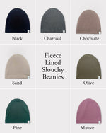 Load image into Gallery viewer, SALE Fleece Lined Slouchy Beanie
