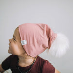 Load image into Gallery viewer, White Pom Beanie
