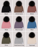 Load image into Gallery viewer, Black Pom Beanie
