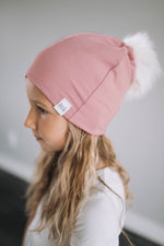 Load image into Gallery viewer, White Pom Beanie

