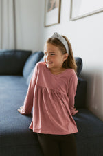 Load image into Gallery viewer, Kids Long Sleeve Peplum

