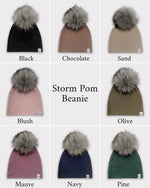 Load image into Gallery viewer, Storm Pom Beanie
