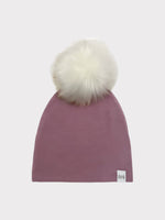 Load image into Gallery viewer, White Pom Beanie
