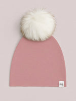 Load image into Gallery viewer, White Pom Beanie
