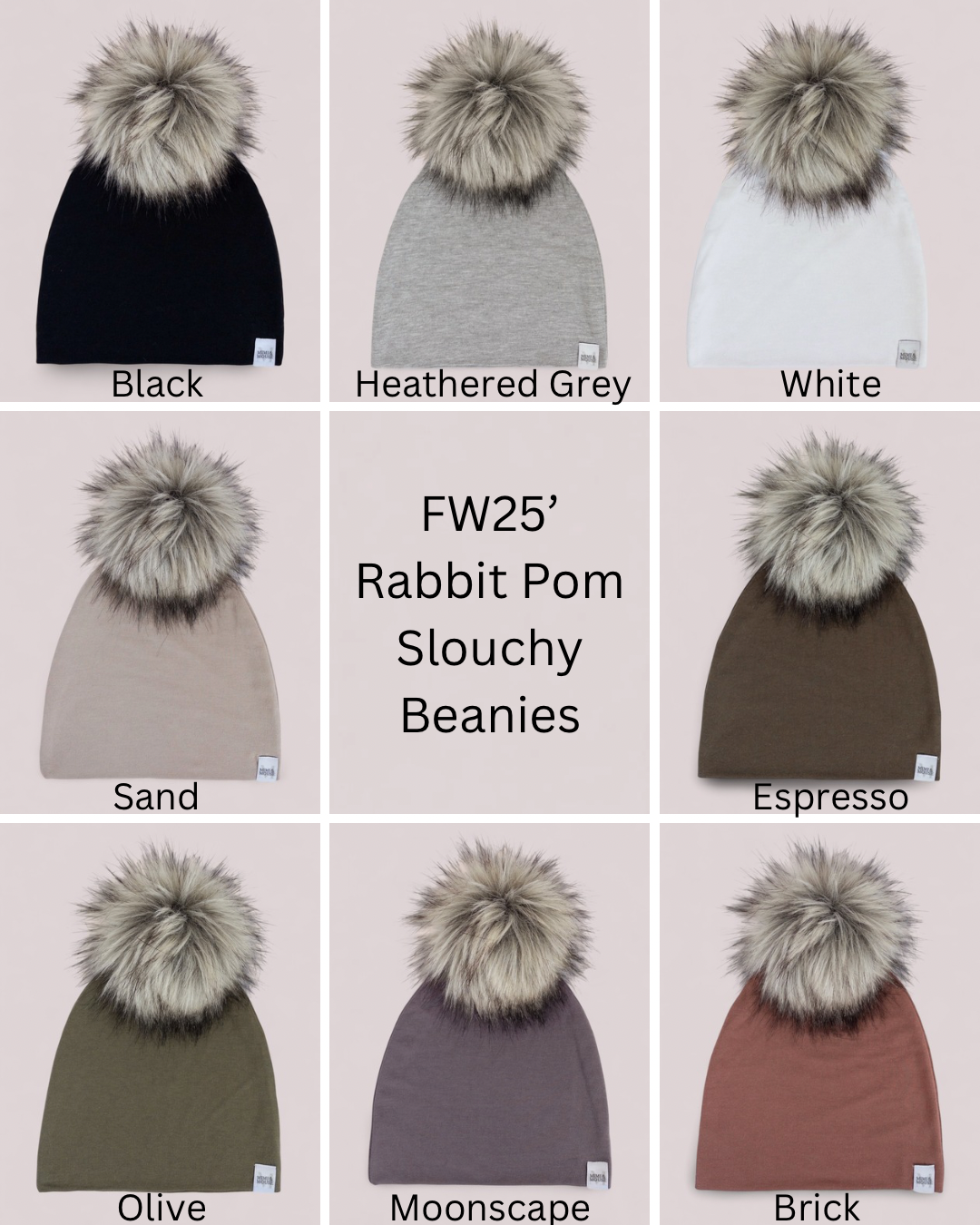 Rabbit Pom Beanie